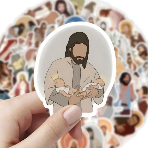 60PC Jesus Holiday Stickers for Phones, Laptops, Gifts, Crafts etc. Christmas - Picture 4 of 7